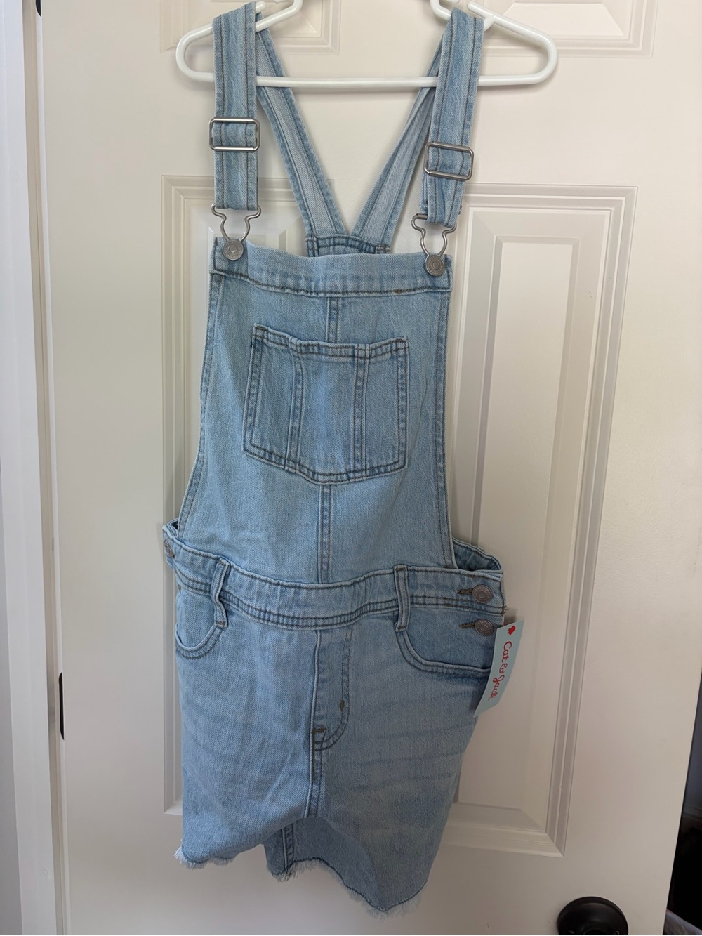 Cat & Jack Light Blue Denim Overall Skirt